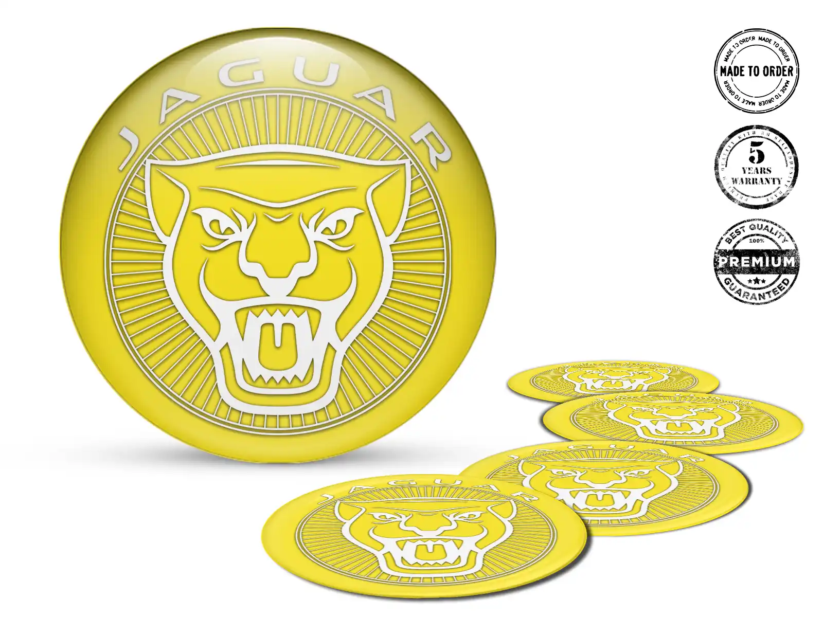 Jaguar Pegatinas de Cúpula Edición Etiquetas de Emblemas de Resina